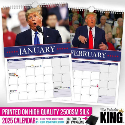 2025 Trump Wall Calendar For a Year of Laughs and Memorable Moments